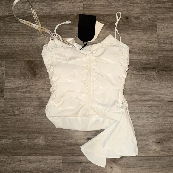 Mistress Rocks White Ruffle top - Picture 15 of 15